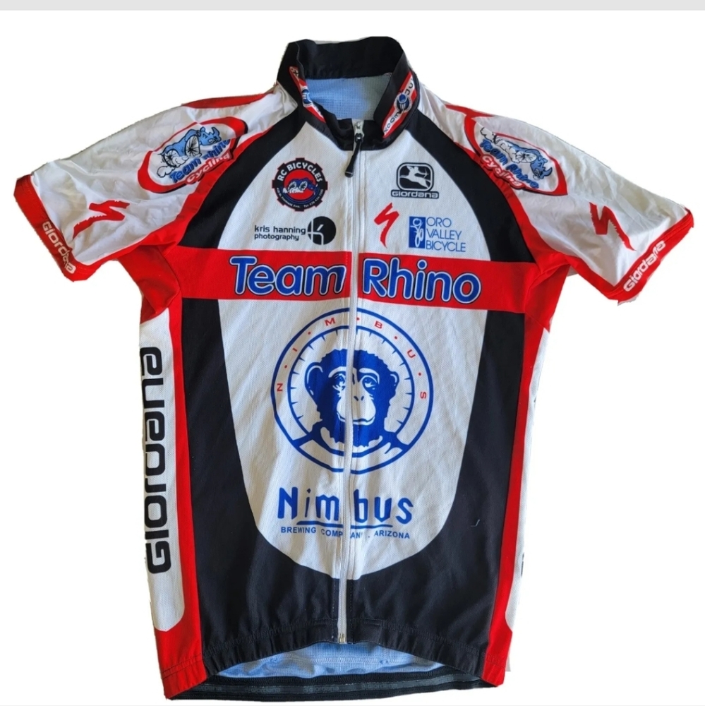 Giordana Men's Cycling Jersey Shirt sz Medium Nimbus Brewing Arizona Team Rhino